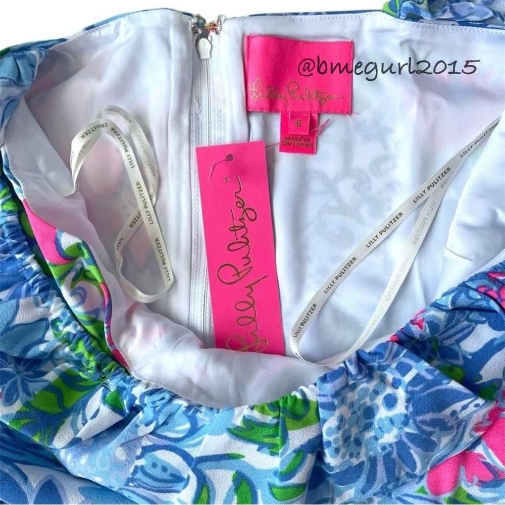 🦄 NWT Lilly Pulitzer Zoya Ruffle Shift Style Romper Sample/Unreleased - Picture 14 of 16